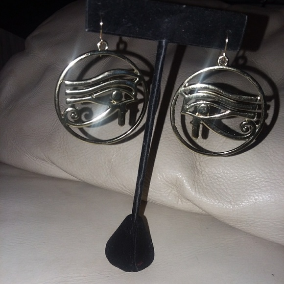 Evil eye dangle earrings - Picture 2 of 5